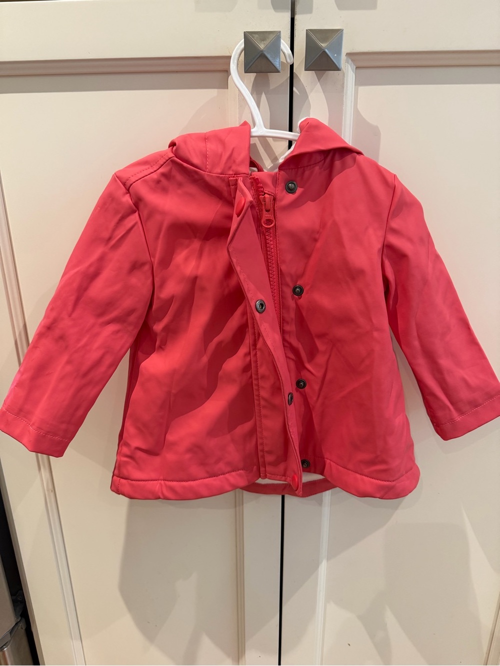 Joe fresh 6-12m Waterproof Hooded Jacket - Coral Pink